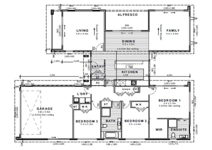 Desain rumah ukuran tanah 200 m2