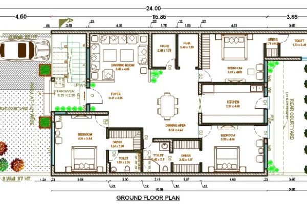 Desain rumah type 100 satu lantai