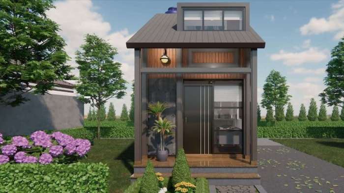 Desain rumah ukuran 3x4