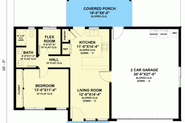 Desain rumah ukuran 65 meter