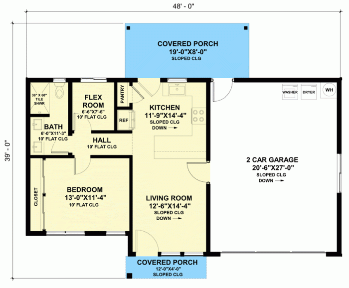 Desain rumah ukuran 65 meter