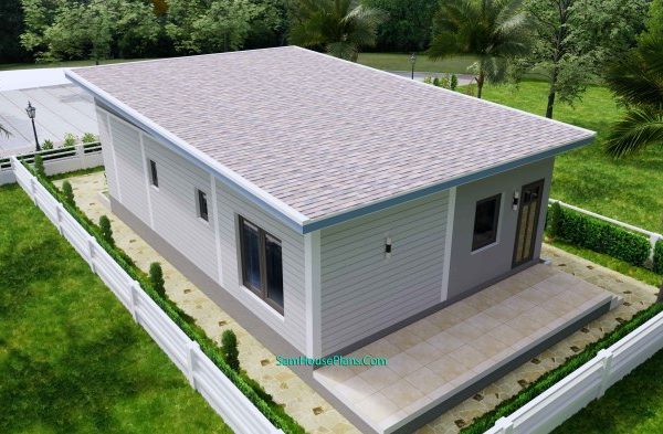 Desain rumah ukuran 7x11 satu lantai