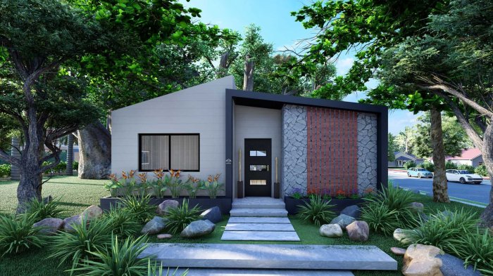 Desain rumah minimalis ukuran 8 x 9