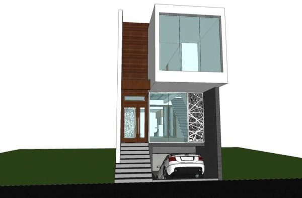 Desain rumah ukuran 5x20