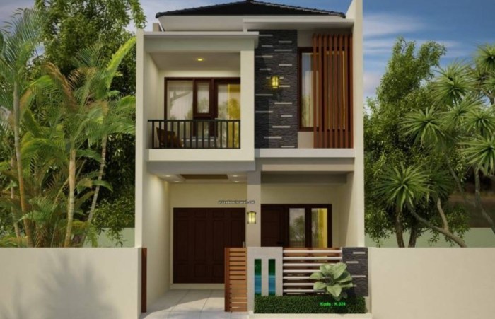 Desain rumah tanah 72 m2