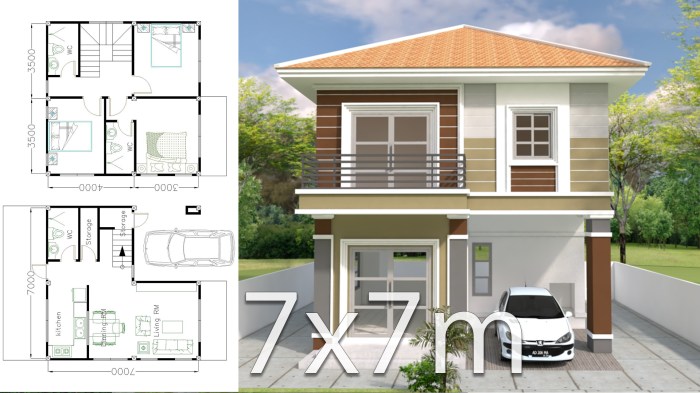 Desain rumah ukuran 4x17