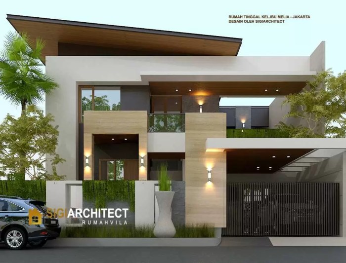 Desain rumah minimalis modern hook