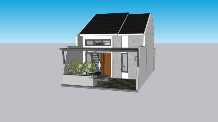 Desain rumah minimalis type 36 tampak depan