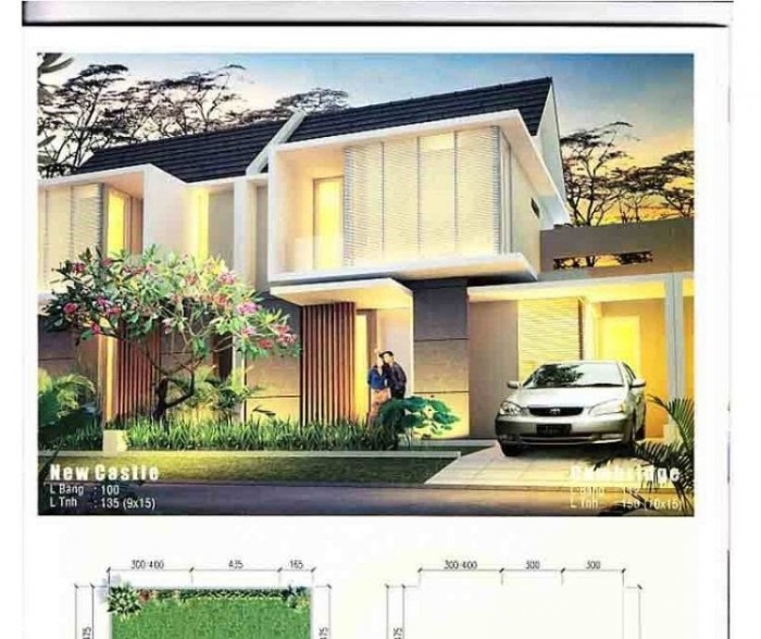 Desain rumah ukuran 9x15 1 lantai