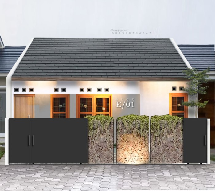 Desain rumah muka 9 meter