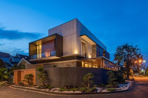 Desain teras rumah limasan modern