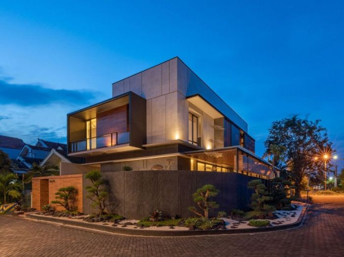 Desain teras rumah limasan modern