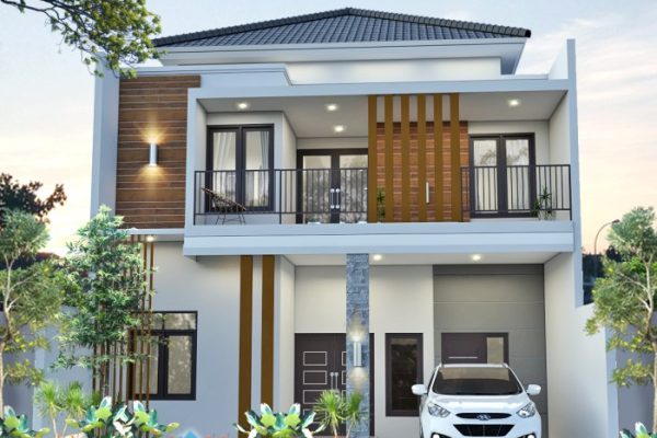 Desain rumah muka 9 meter